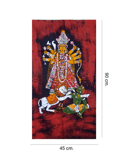 MAHISHASURAMARDINI DURGA 1- BATIK PAINTING