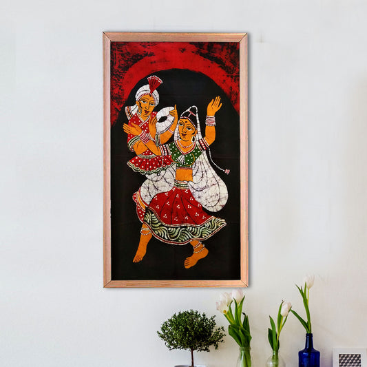 TRADITIONAL RAJASTHANI DANCE WITH SARANGI PLAYER WALL HANGING