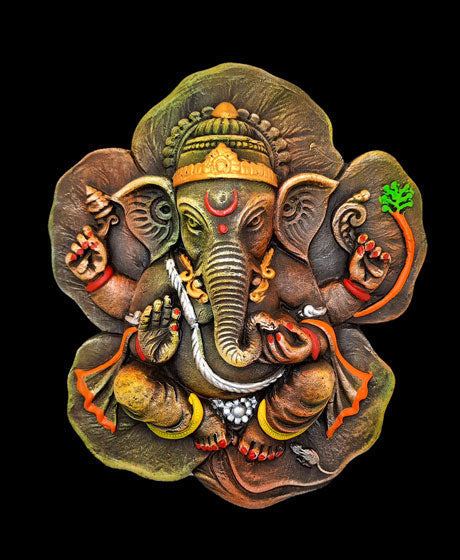 TERRACOTTA GANESH SHOWPIECE FOR WALL DECORATION