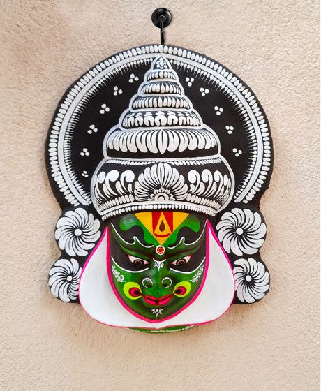 TRIBAL CHAU MASK OF KATHAKALI DANCE FACE- WALL HANGING