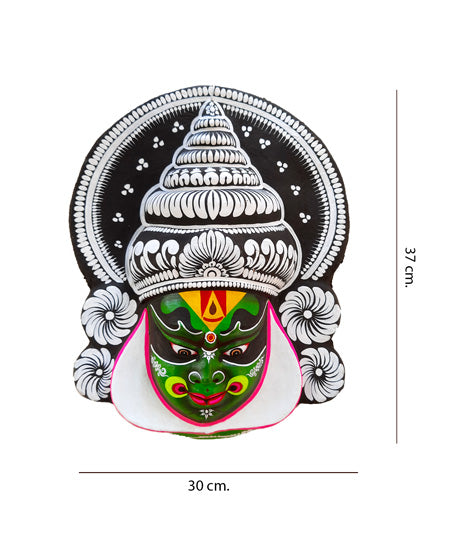 TRIBAL CHAU MASK OF KATHAKALI DANCE FACE- WALL HANGING