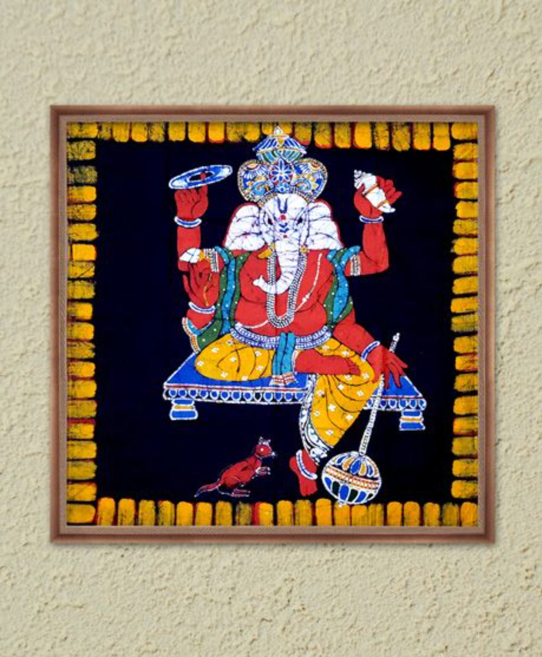 GANESH BATIK PAINTING 1- WALL HANGING