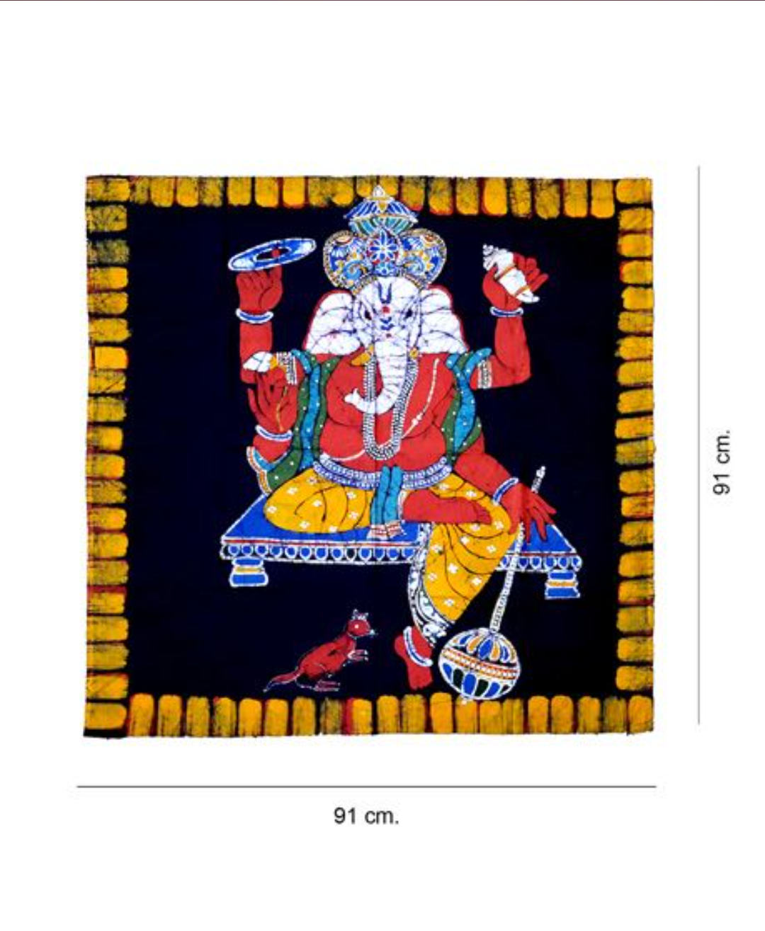 GANESH BATIK PAINTING 1- WALL HANGING