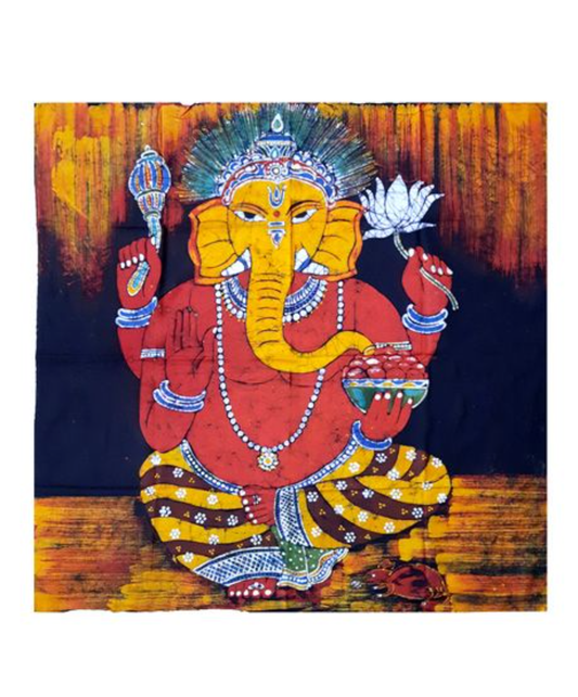 GANESH BATIK PAINTING 2- WALL HANGING