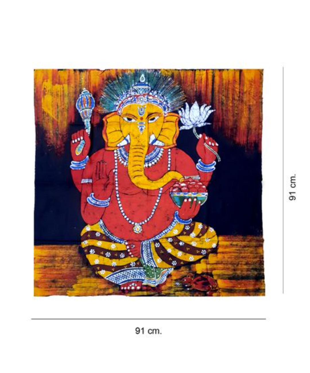 GANESH BATIK PAINTING 2- WALL HANGING